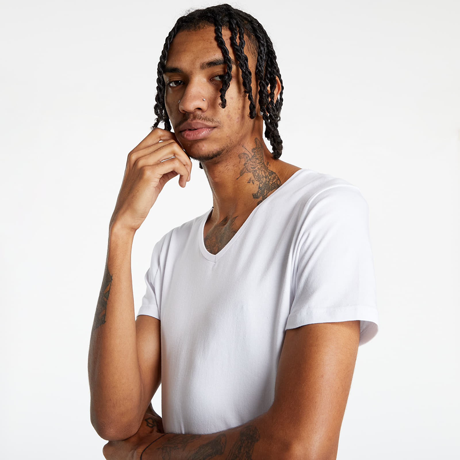 Majice T-shirt FILA Man Undershirt V-Neck White