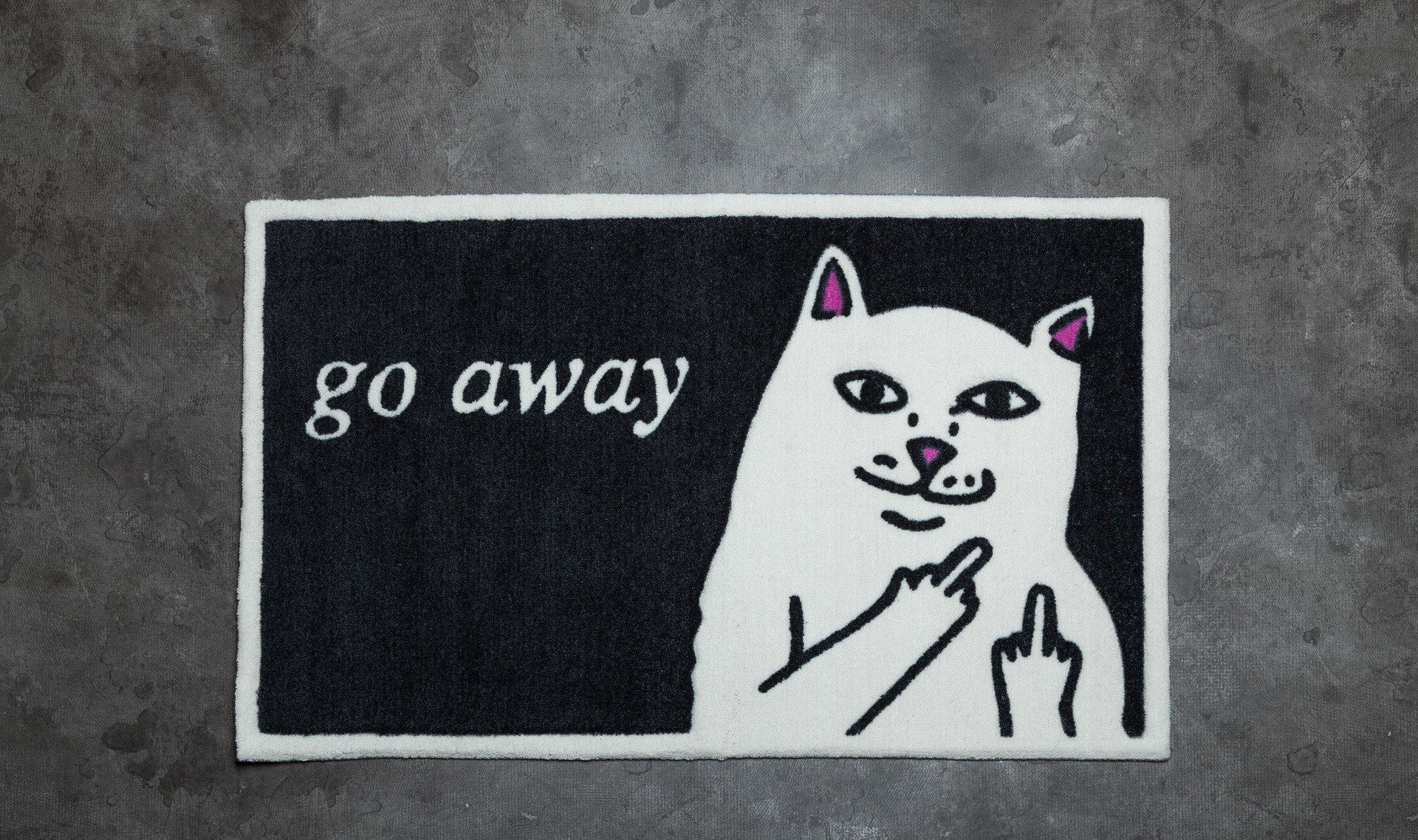 RIPNDIP Rug Go Away Black