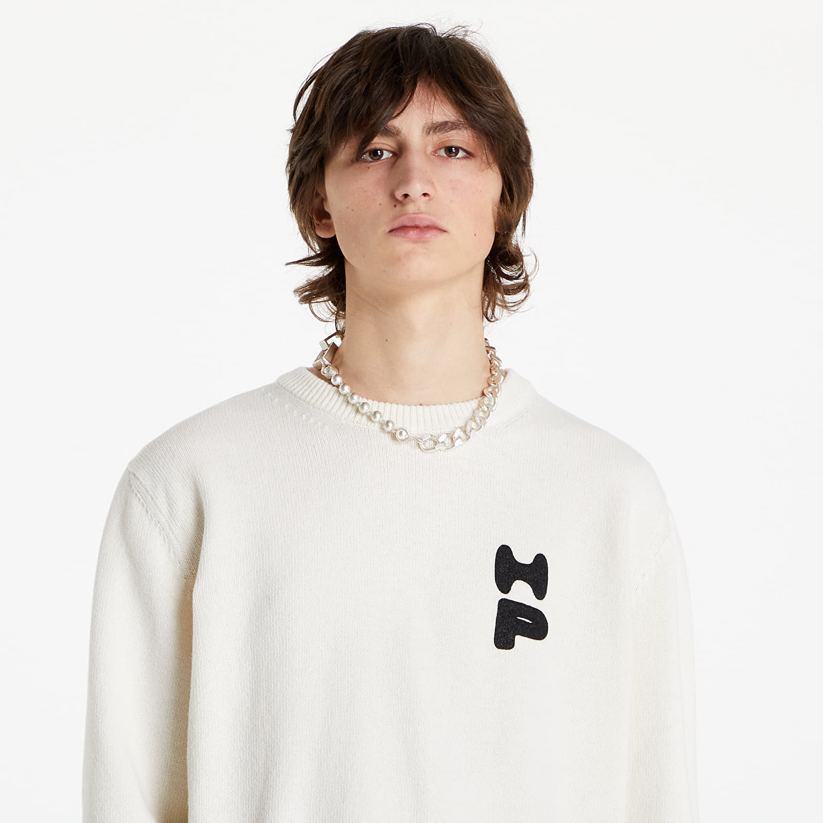 Dodatki HERON PRESTON New Multichain Necklace Silver/ Orange