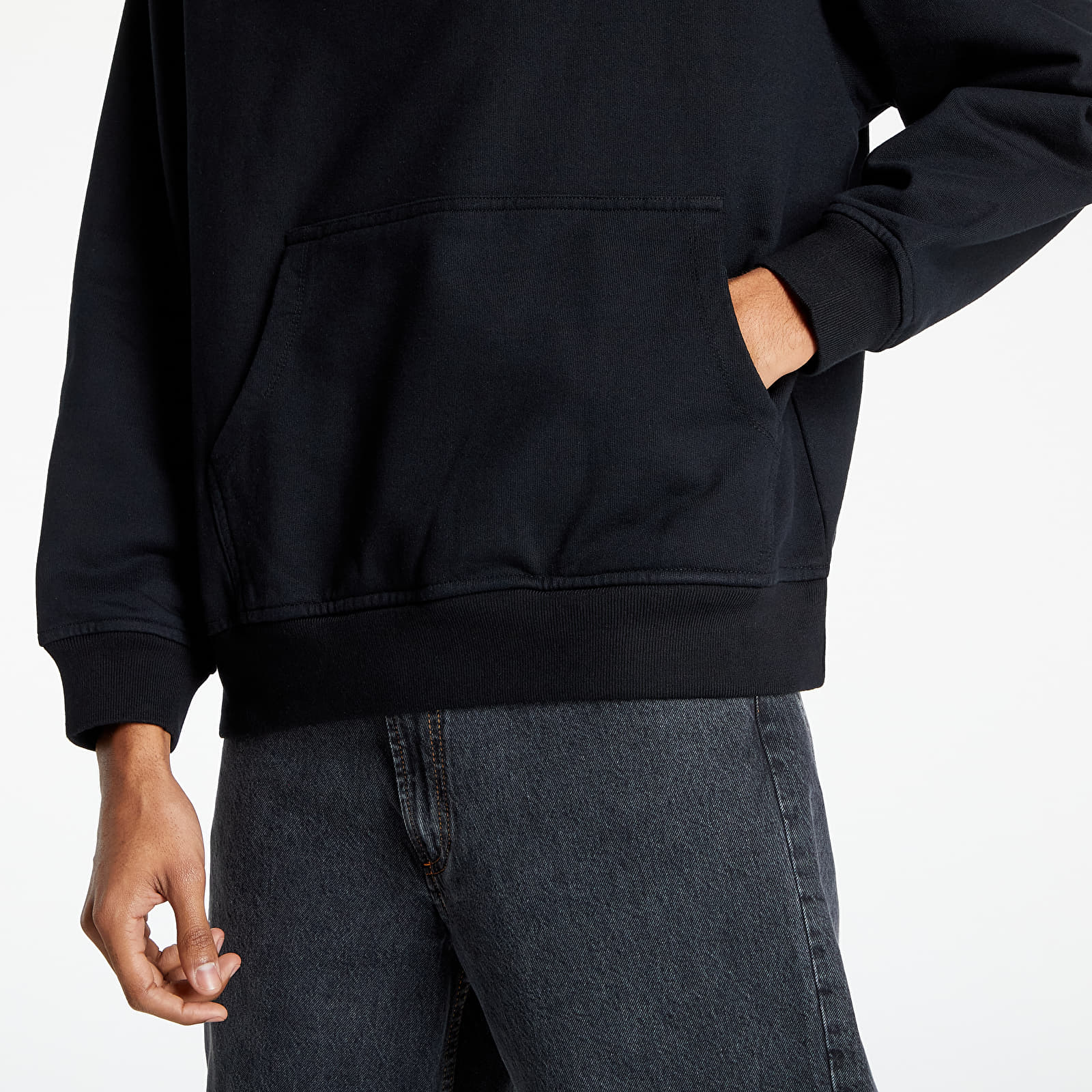 Mikiny PACCBET Cotton Mogutin Hoodie Knit Black