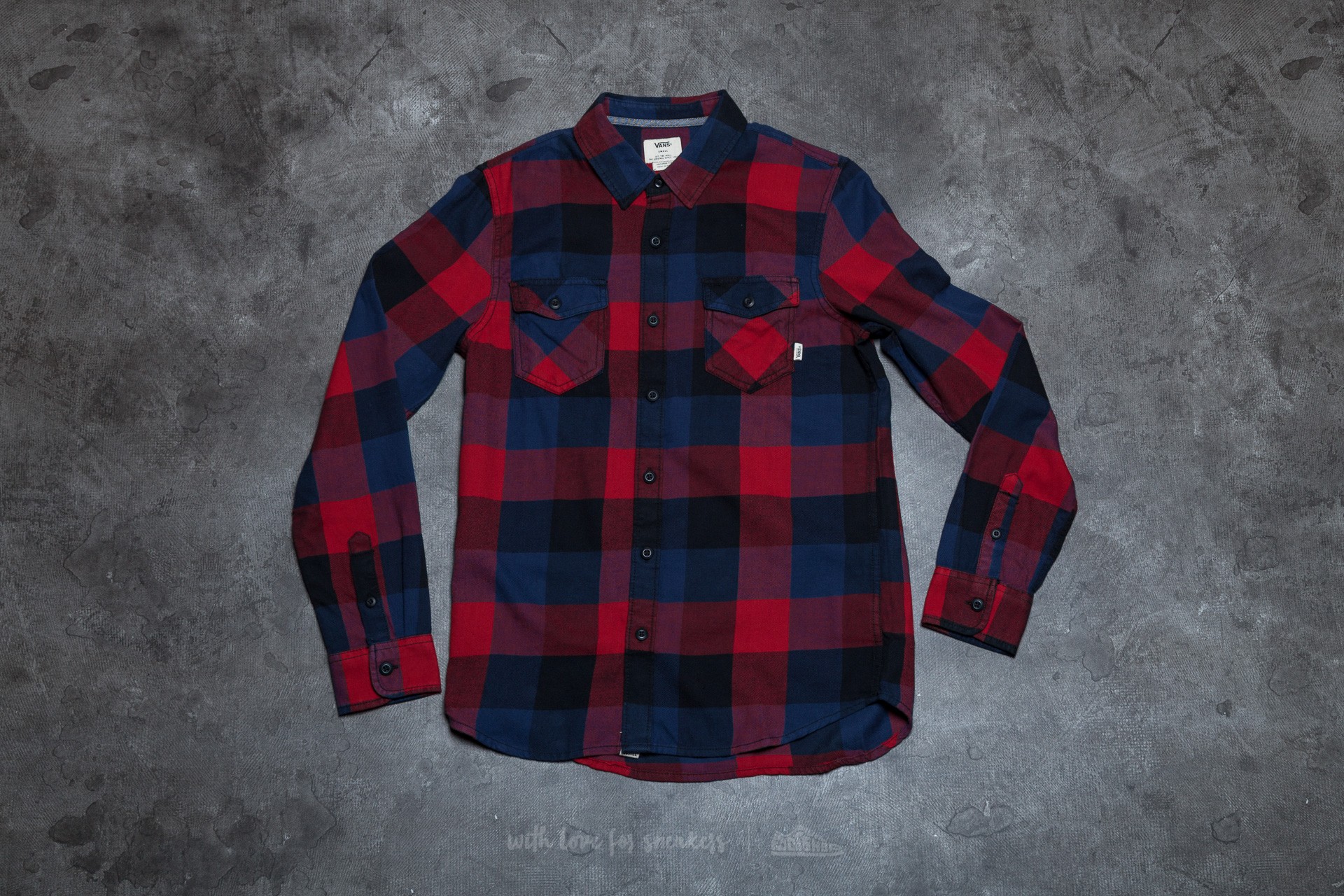 Košile Vans Box Flannel Red Dhalia/ Black