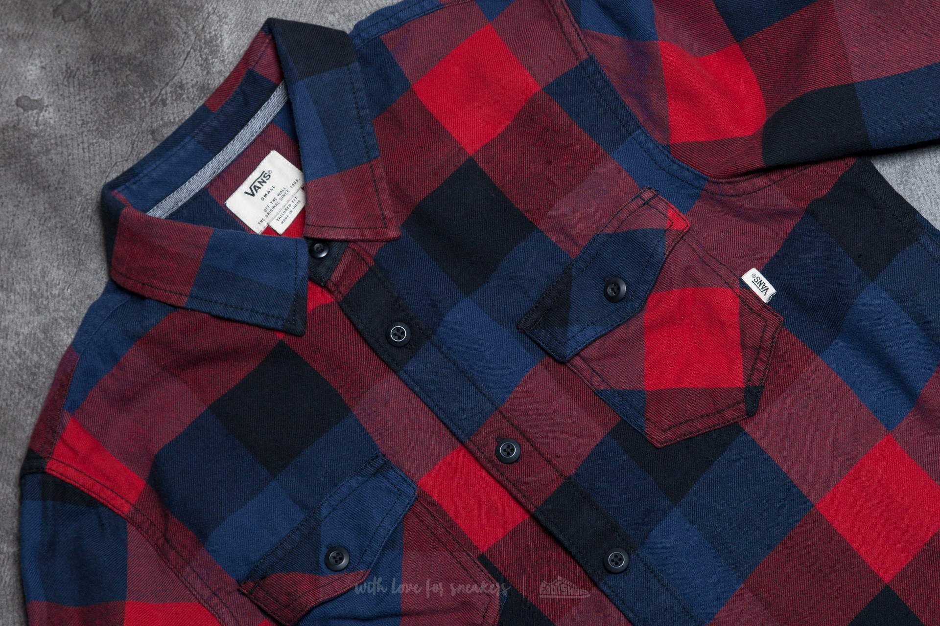 Košile Vans Box Flannel Red Dhalia/ Black