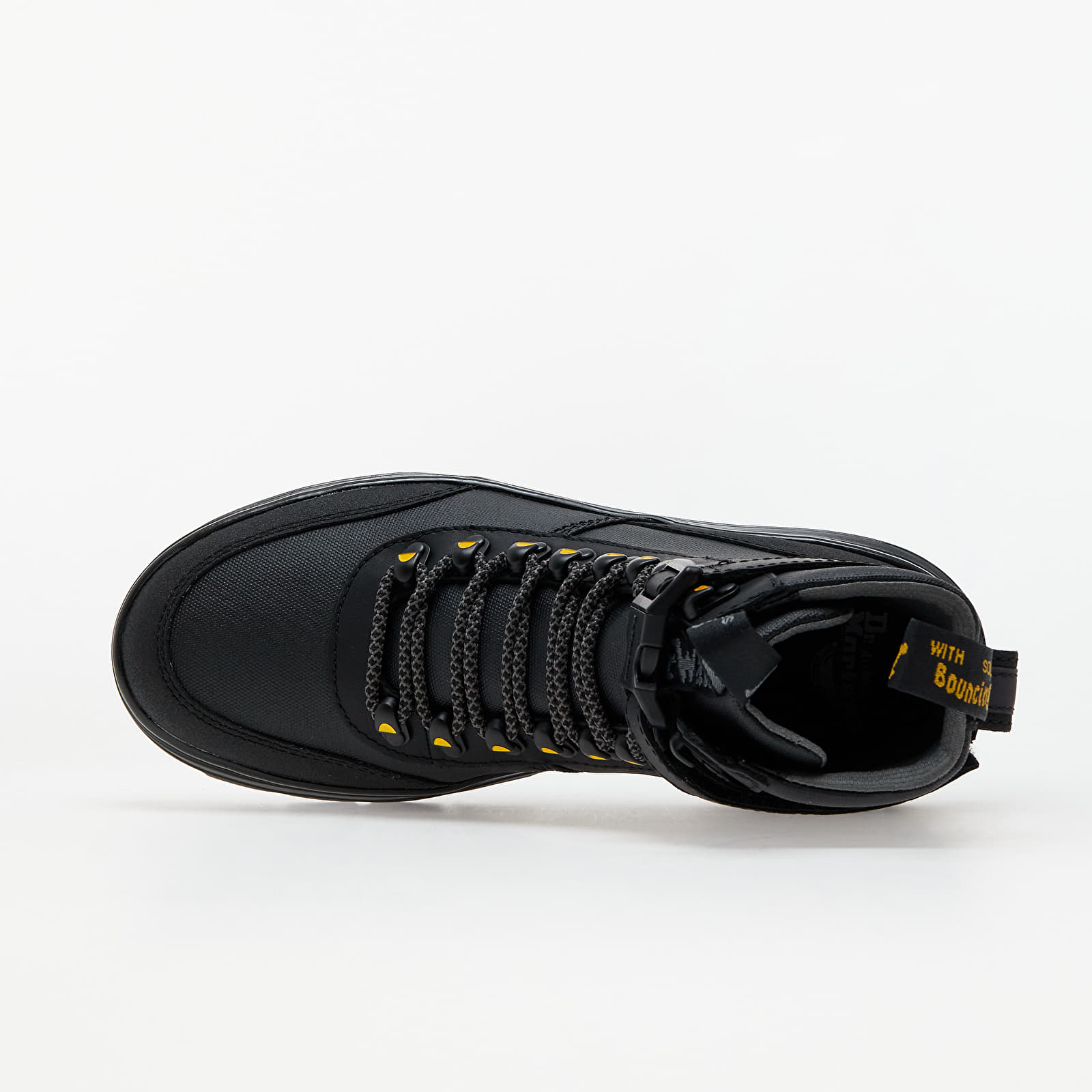 Sapatos de homem Dr. Martens Combs Tech Black Coated Canvas/ Iceberg Wp/ Dual Original