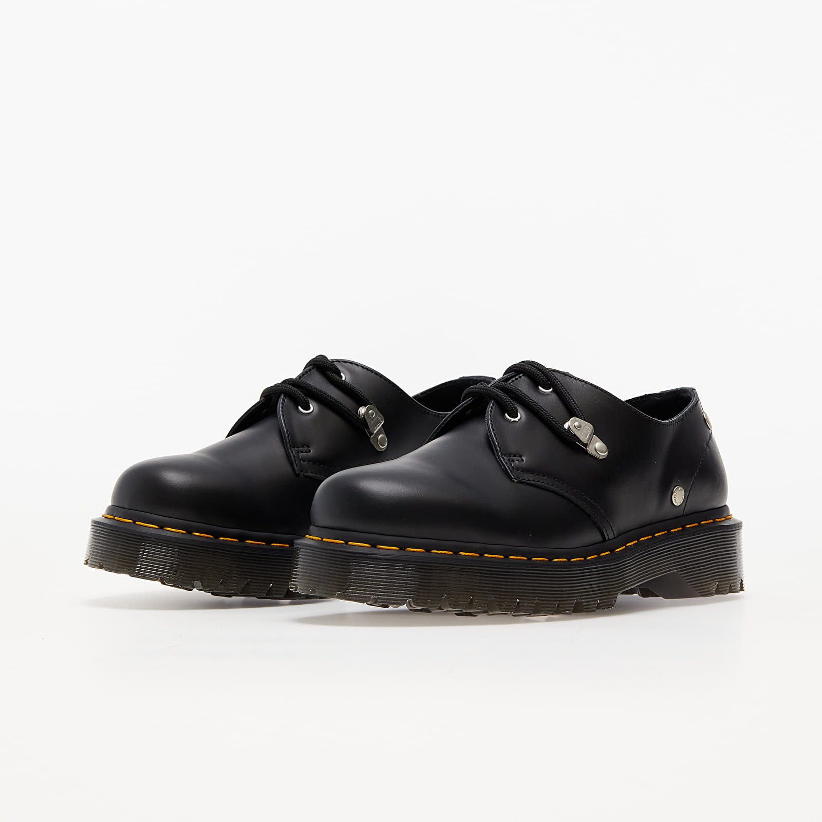 Мъжки кецове и обувки Dr. Martens 1461 Bex Stud Black Fine Haircell