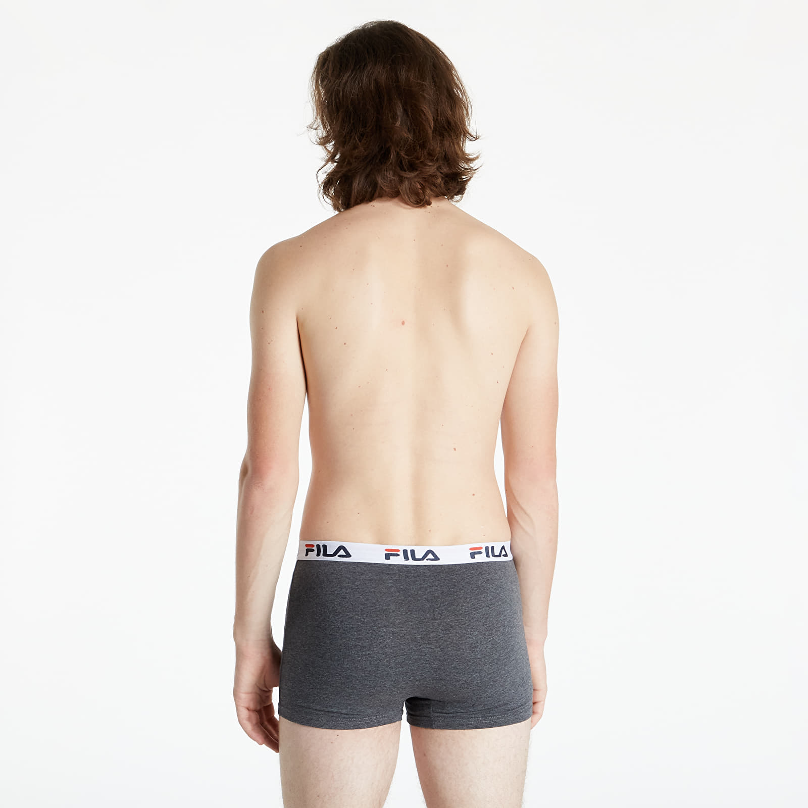 Boxeri FILA Man Boxers 2-Pack Black/ Anthracite