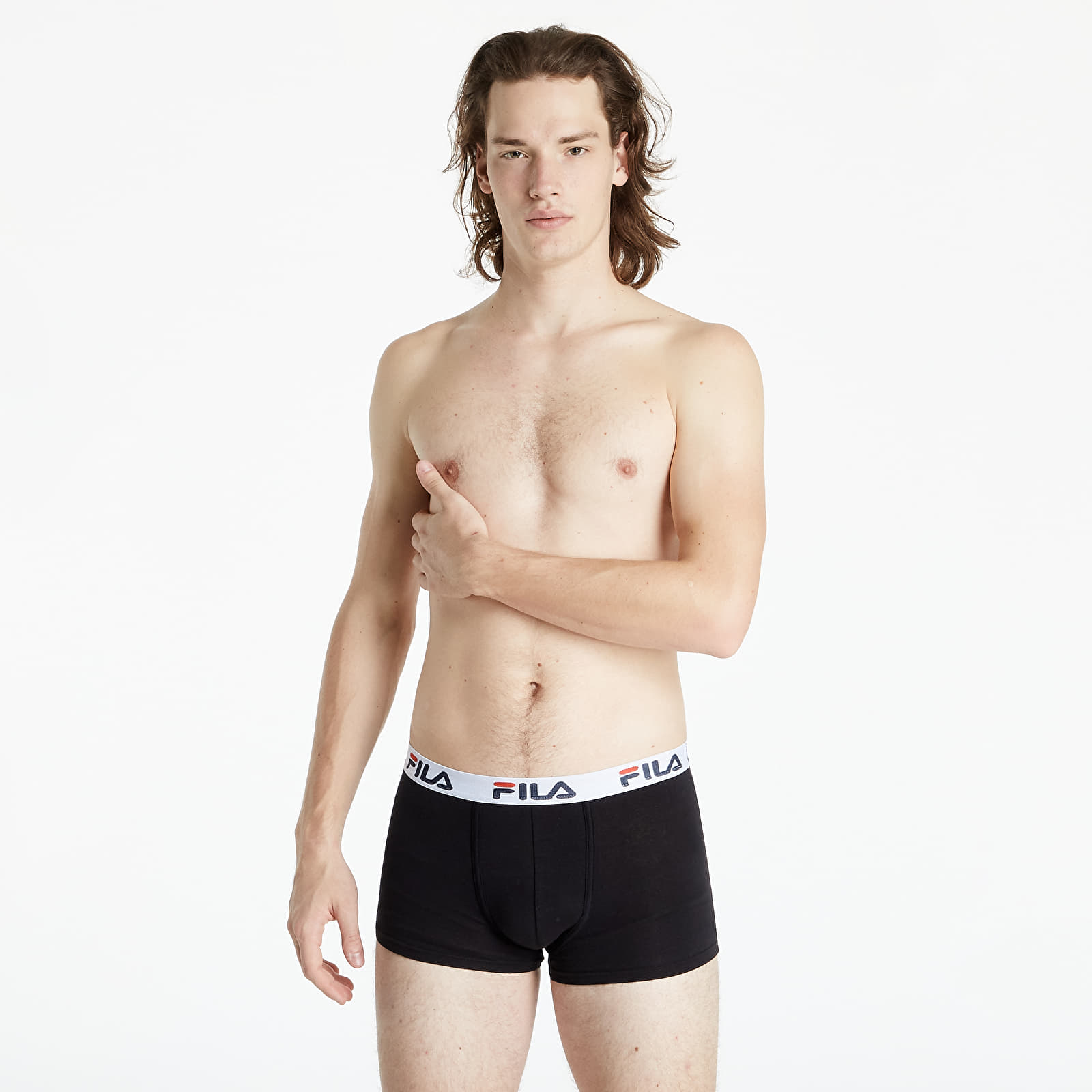 Boxershorts FILA Man Boxers 2 Pack Black Anthracite Footshop