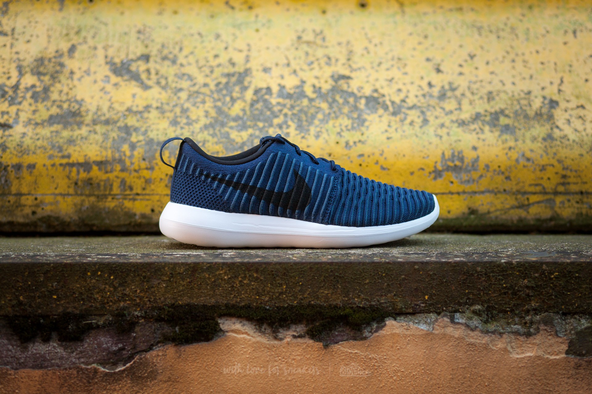 Pánske tenisky a topánky Nike Roshe Two Flyknit College Navy/ Black-White-Squadron Black
