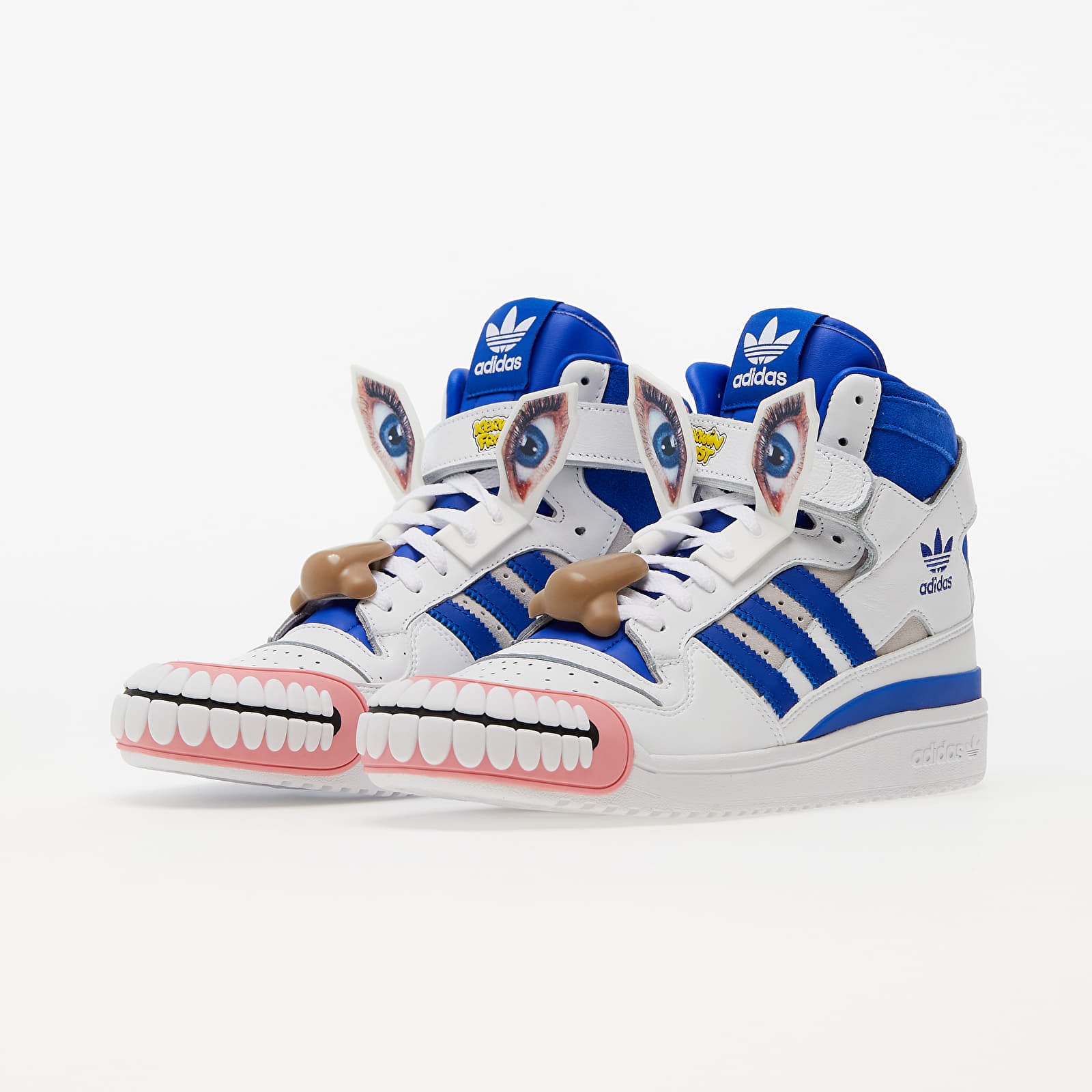 Pánské tenisky a boty adidas x Kerwin Frost Forum Hi Humanchives Ftwr White/ Bold Blue/ Yellow
