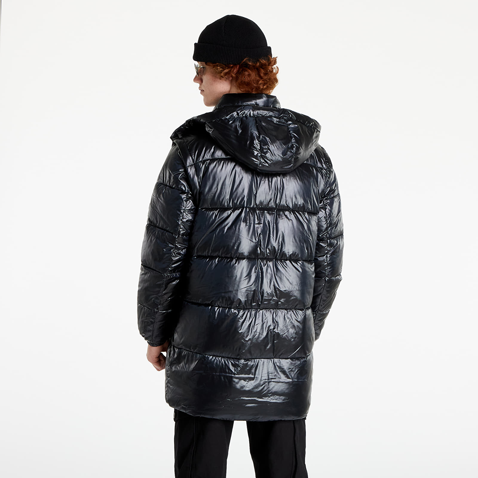 Takit Tommy Jeans Abo Detachable Long Puffa Black