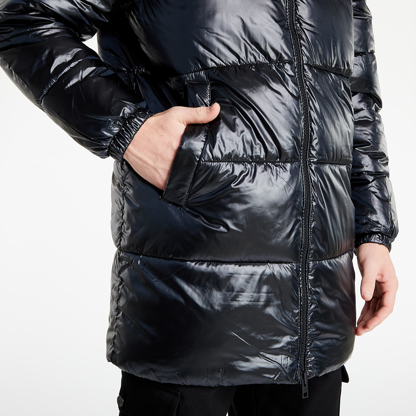 Takit Tommy Jeans Abo Detachable Long Puffa Black