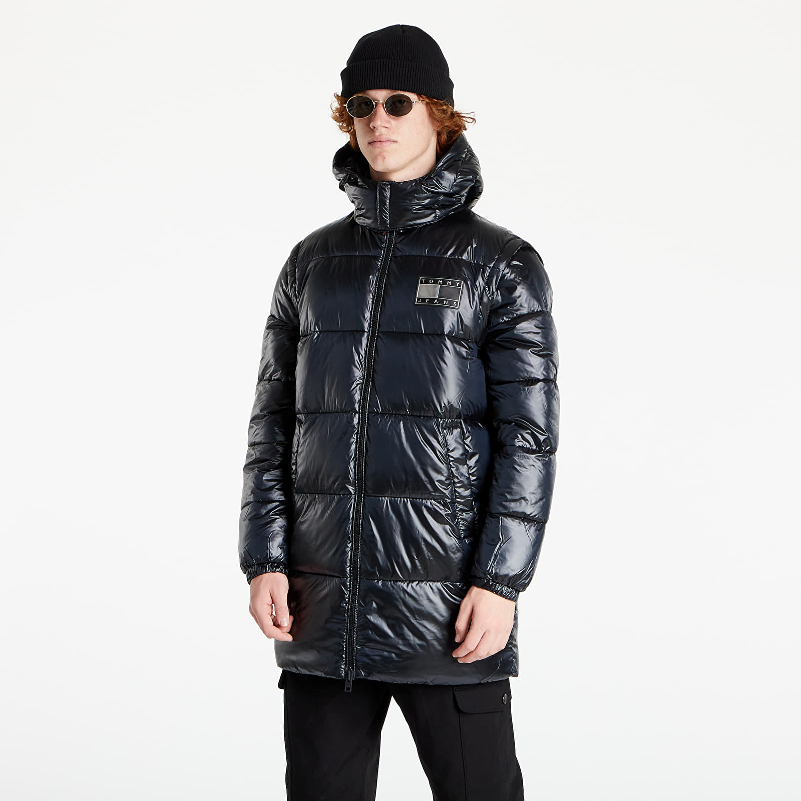 Takit Tommy Jeans Abo Detachable Long Puffa Black