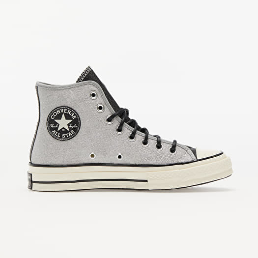 Women s shoes Converse Chuck 70 Glitter Silver Black Egret
