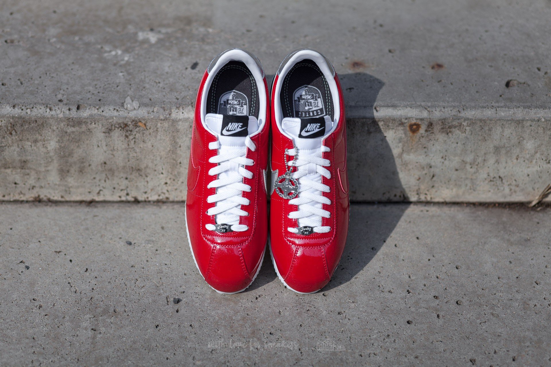 Buty męskie Nike Cortez Basic Premium QS Gym Red/ Gym Red-White-Metallic Silver