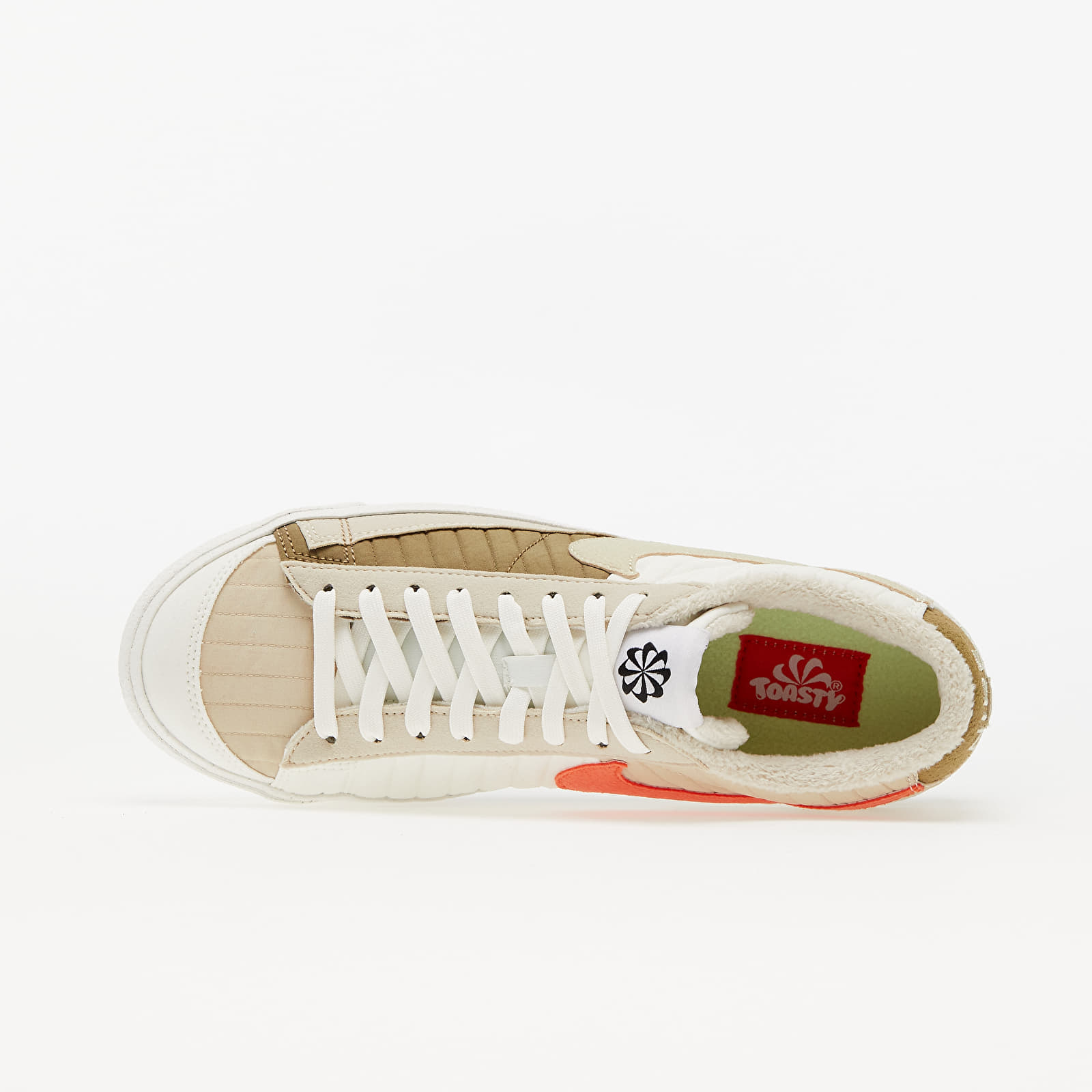 Skor för män Nike Blazer Low '77 Premium Sail/ Rattan-Brown Kelp-Orange