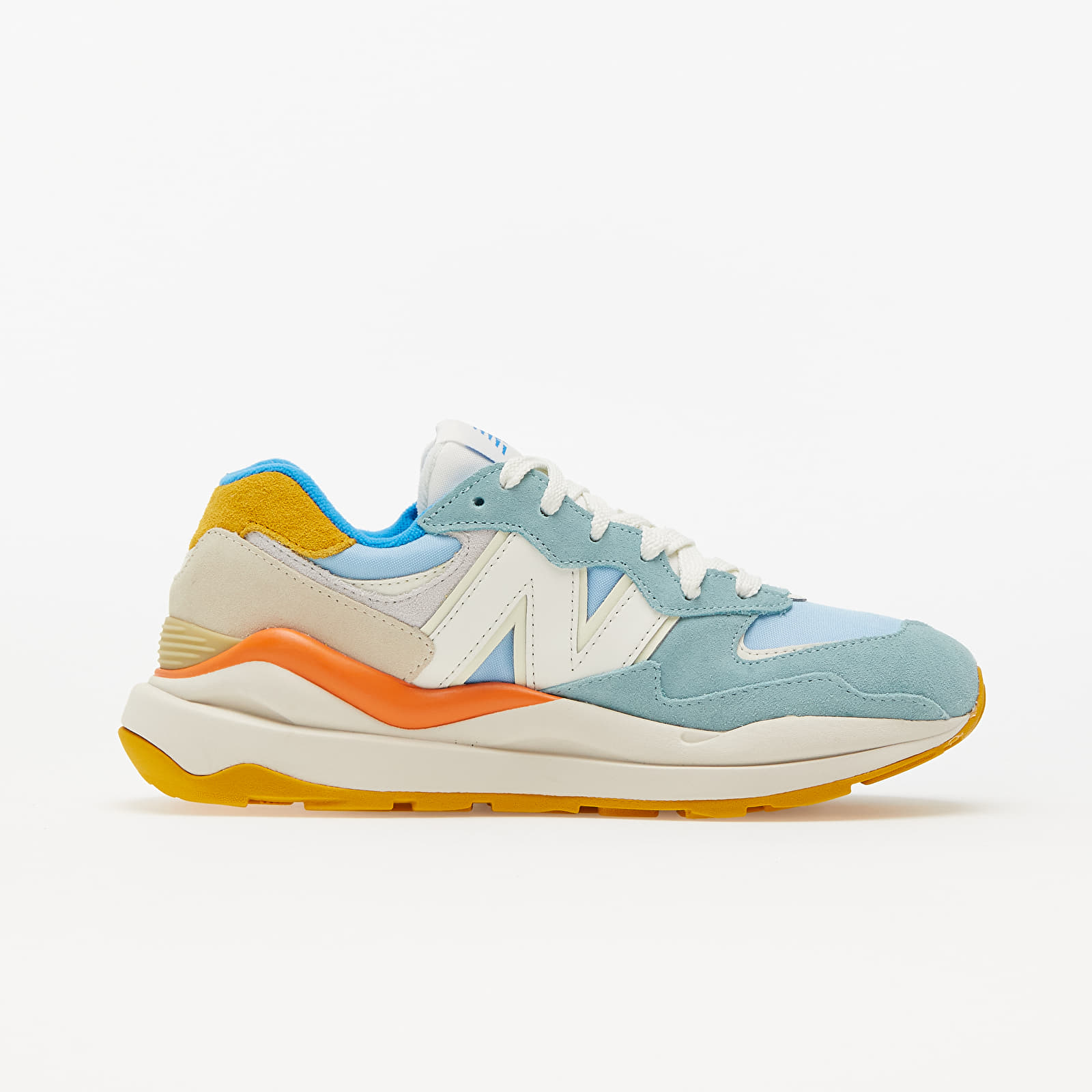 Chaussures et baskets femme New Balance 57 40 Light Blue White Mustard Yellow Orange Mustard Yellow Footshop