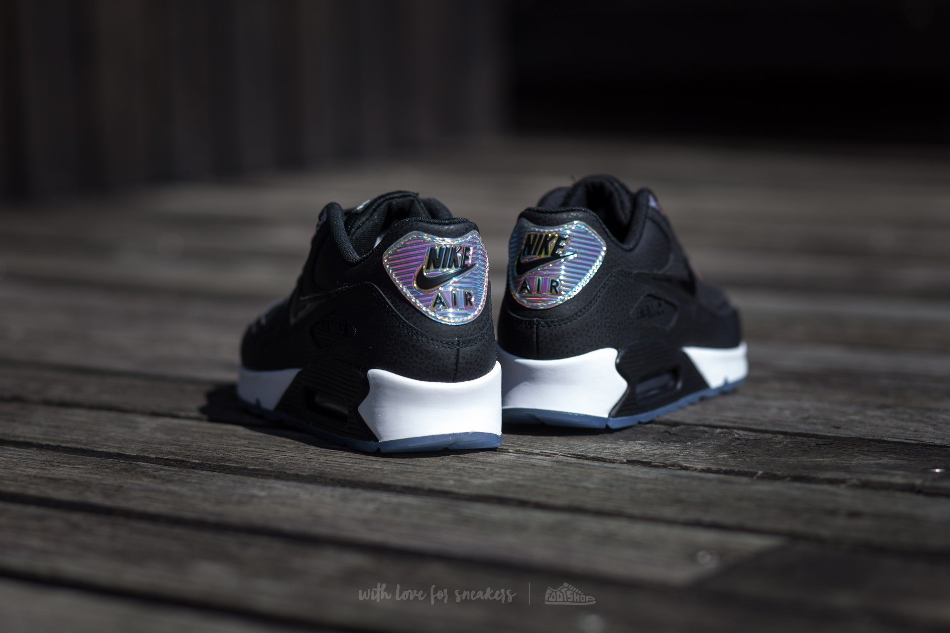 Naisten kengät Nike Wmns Air Max 90 Premium Black/ Black-Pure Platinum