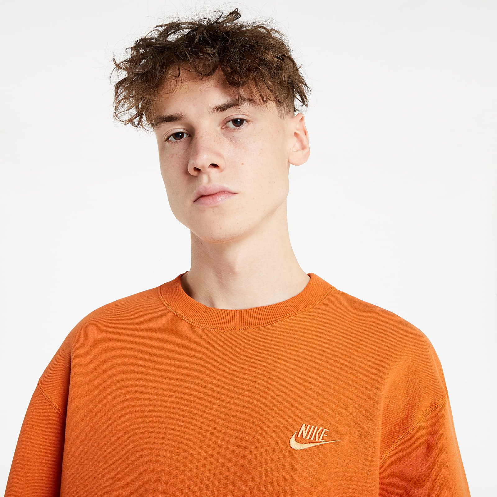 Orange cheap sweatshirt nike