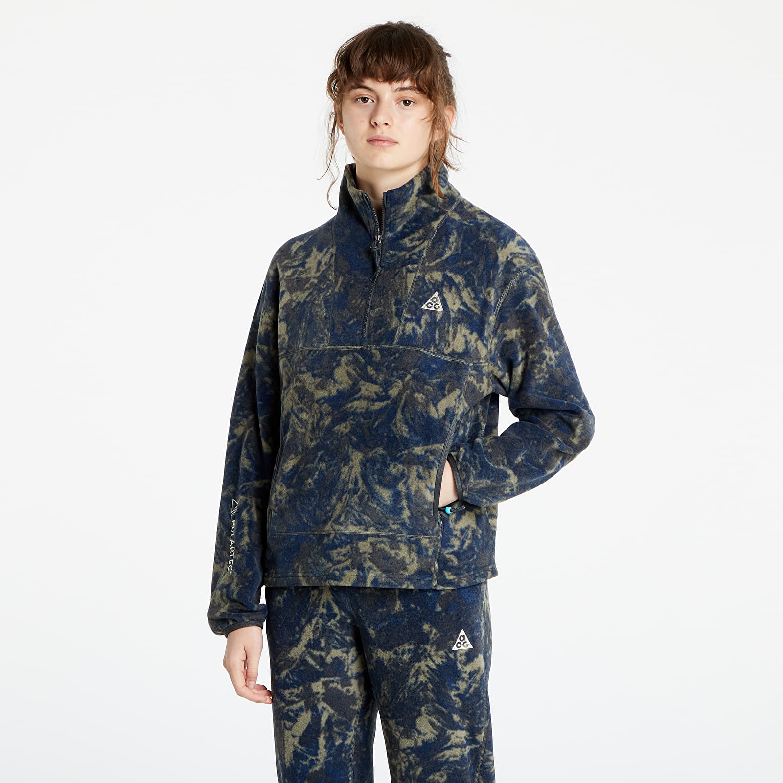 Mikiny Nike W ACG NRG Therma-FIT Wolf Tree Hz Aop Green/ Blue