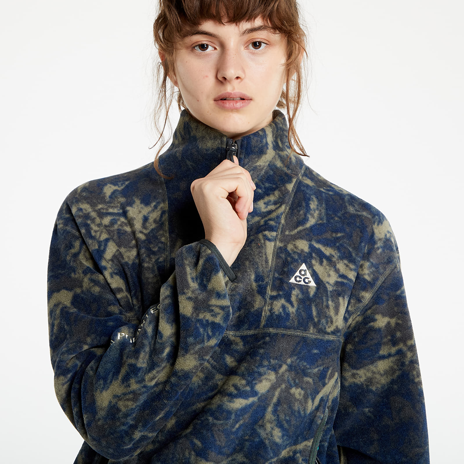Mikiny Nike W ACG NRG Therma-FIT Wolf Tree Hz Aop Green/ Blue