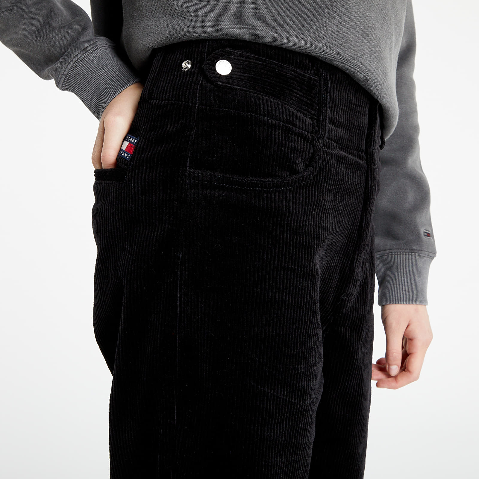 Pants and jeans Tommy Jeans Corduroy High Rise Pants Black