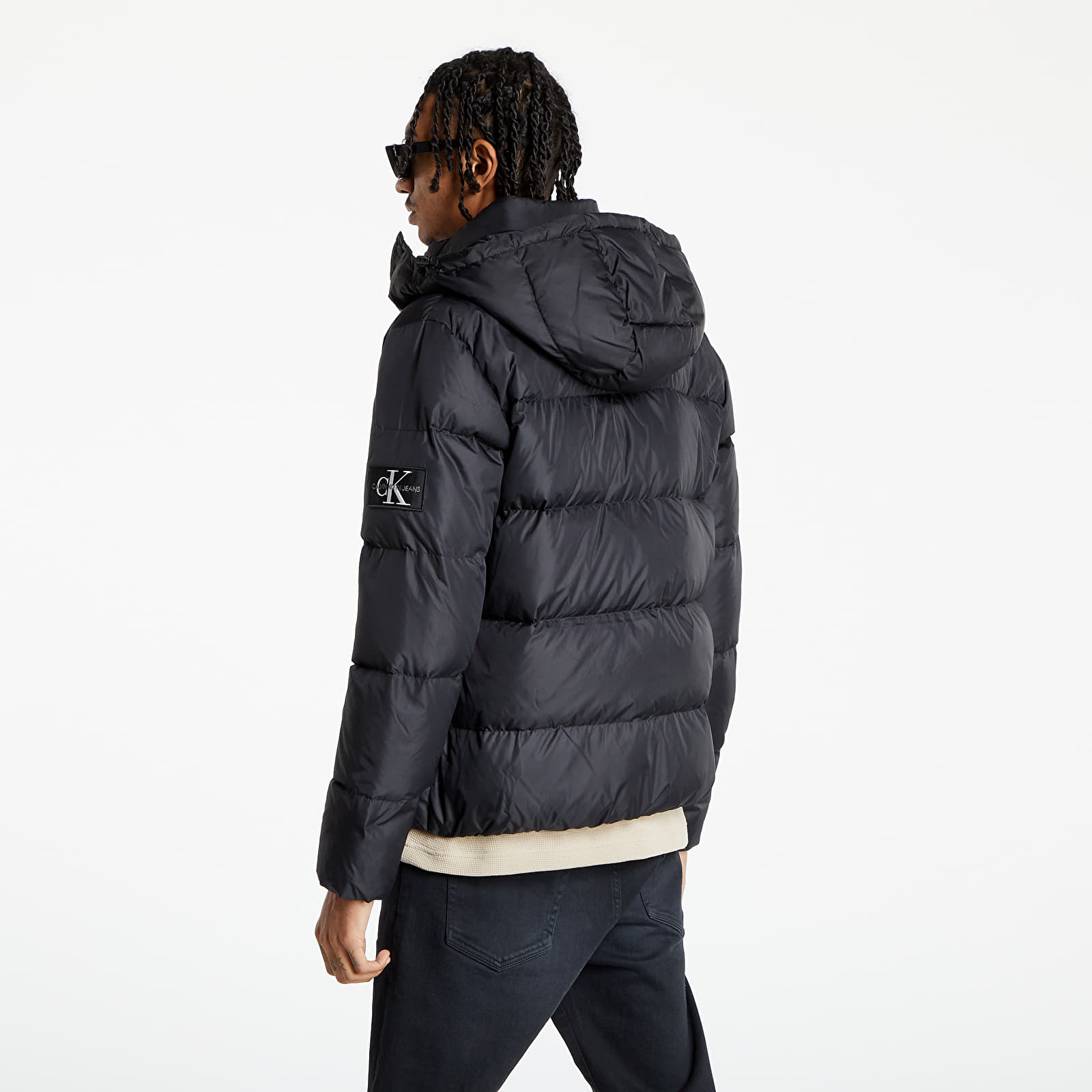Calvin klein synthetic down parka in black sales