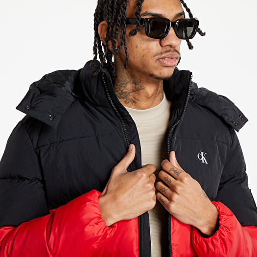 Calvin klein men's colorblocked puffer coat new arrivals