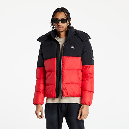 Calvin klein sales colorblock puffer jacket