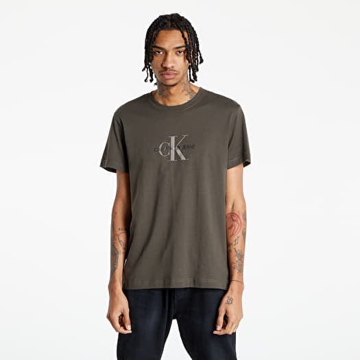Calvin klein flock logo t shirt clearance