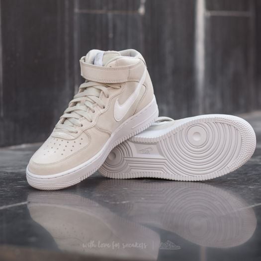Men s shoes Nike Air Force 1 Mid 07 Light Bone White White