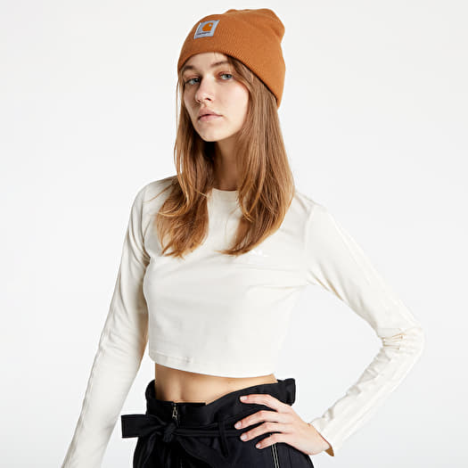 T shirts adidas Crop Ls Tee Wonder White Footshop