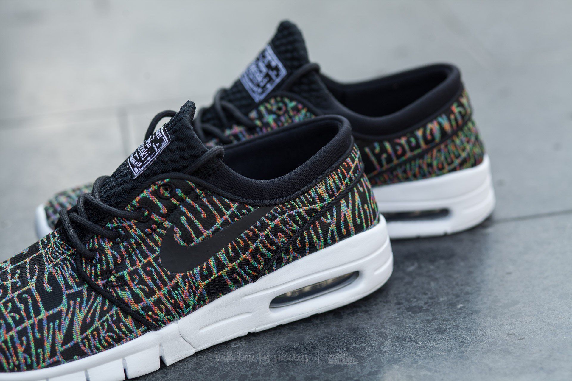 Vyriška avalynė Nike Stefan Janoski Max Premium Black/ Black-White-Multi-Color