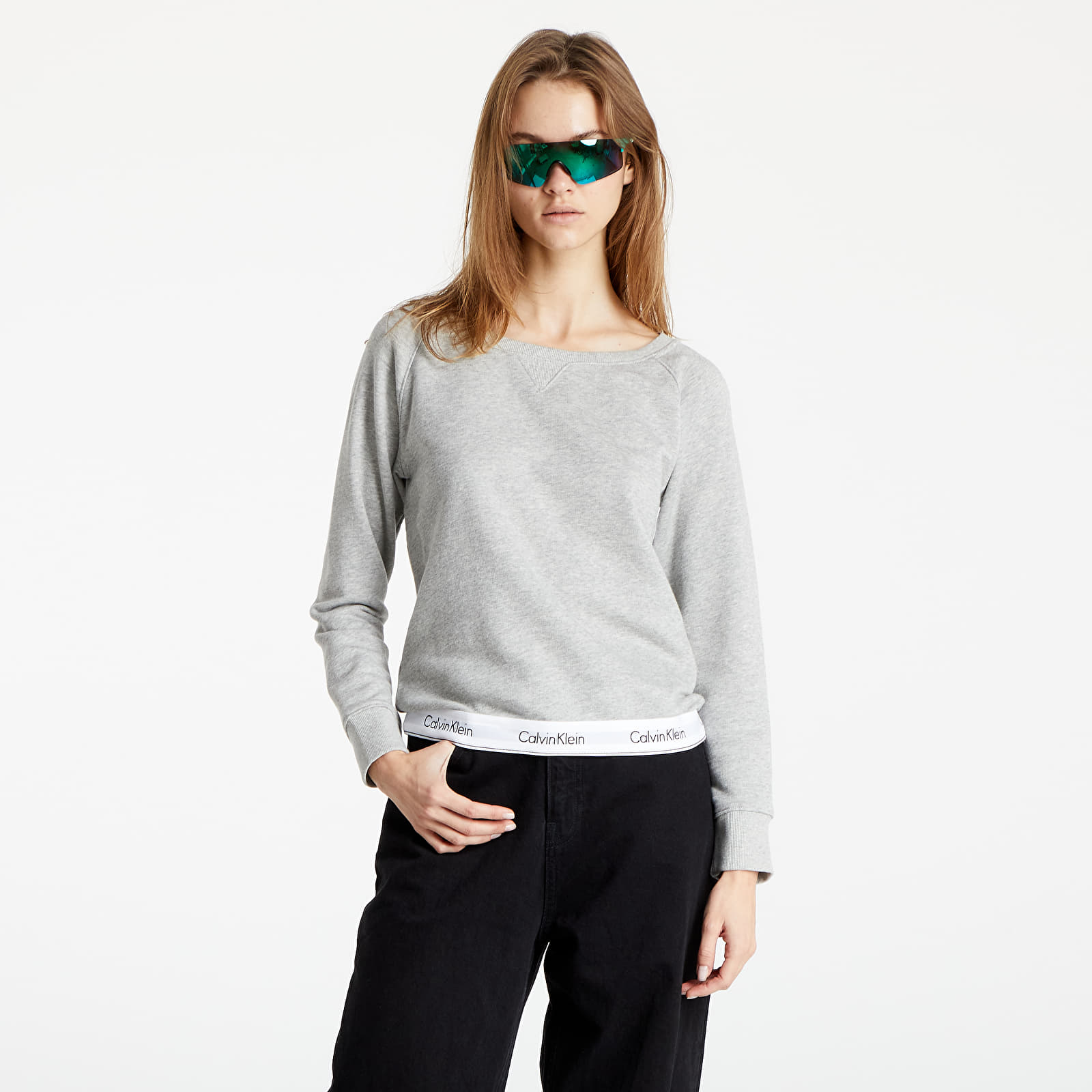 Hoodies and sweatshirts Calvin Klein Longsleeve Top Sweatshirt Grey Heather
