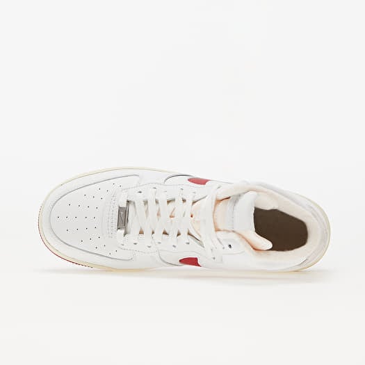 Red and white nike high sale tops
