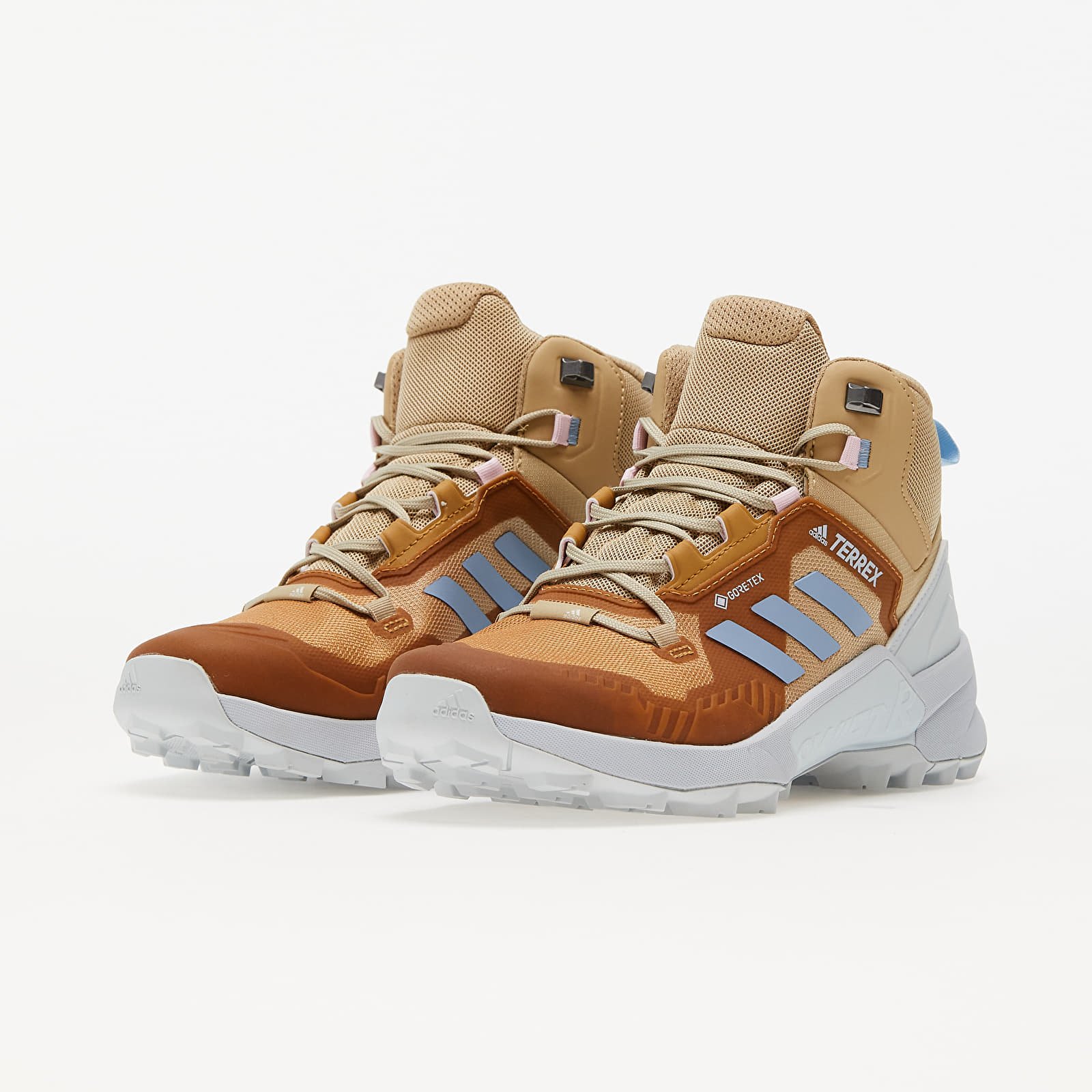 Γυναικεία παπούτσια adidas Terrex Swift R3 Mid Gore-Tex W Beige Tone/ Ambient Sky/ Halo Blue