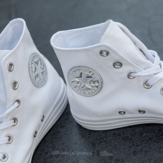 Converse white and silver hotsell