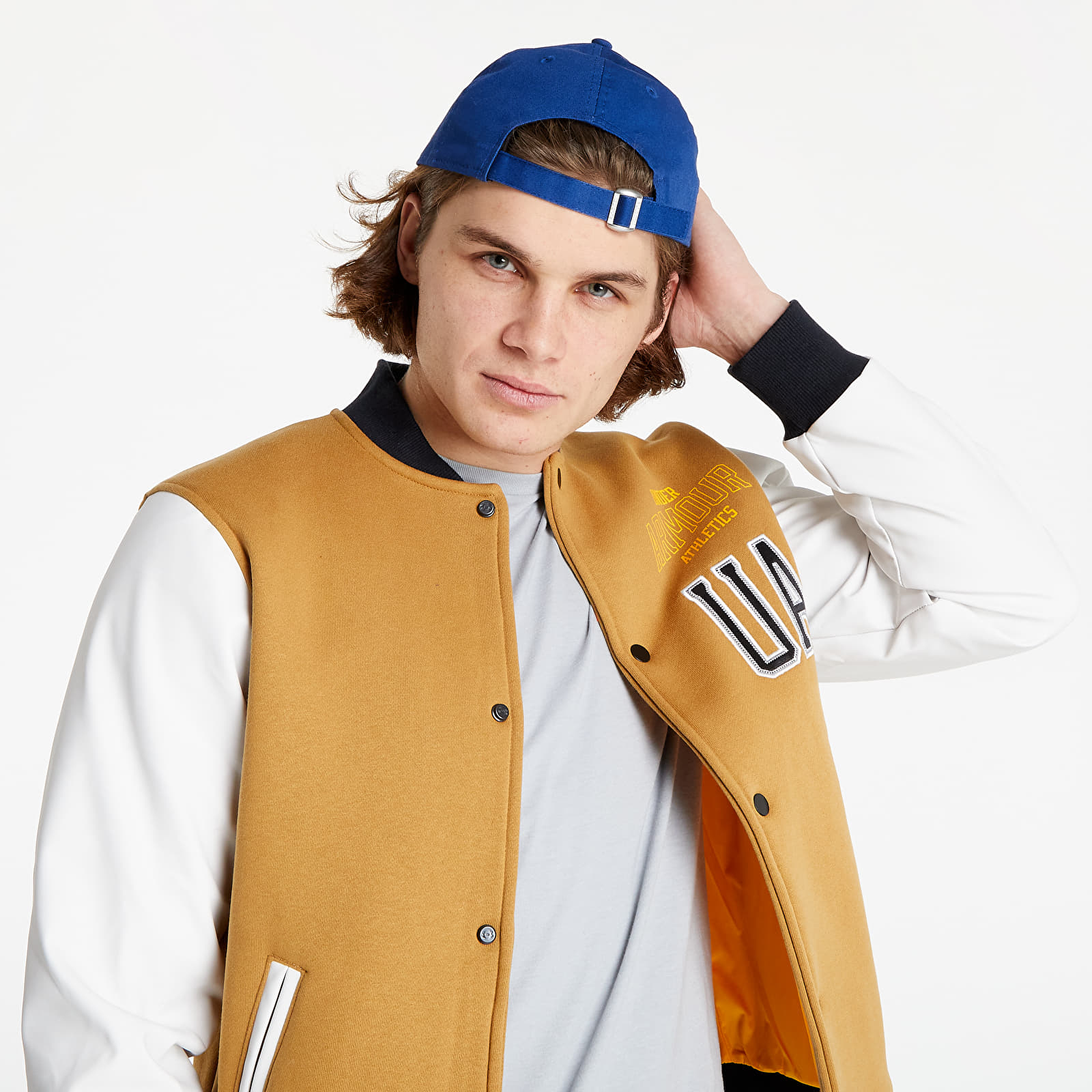Under armour letterman jacket top