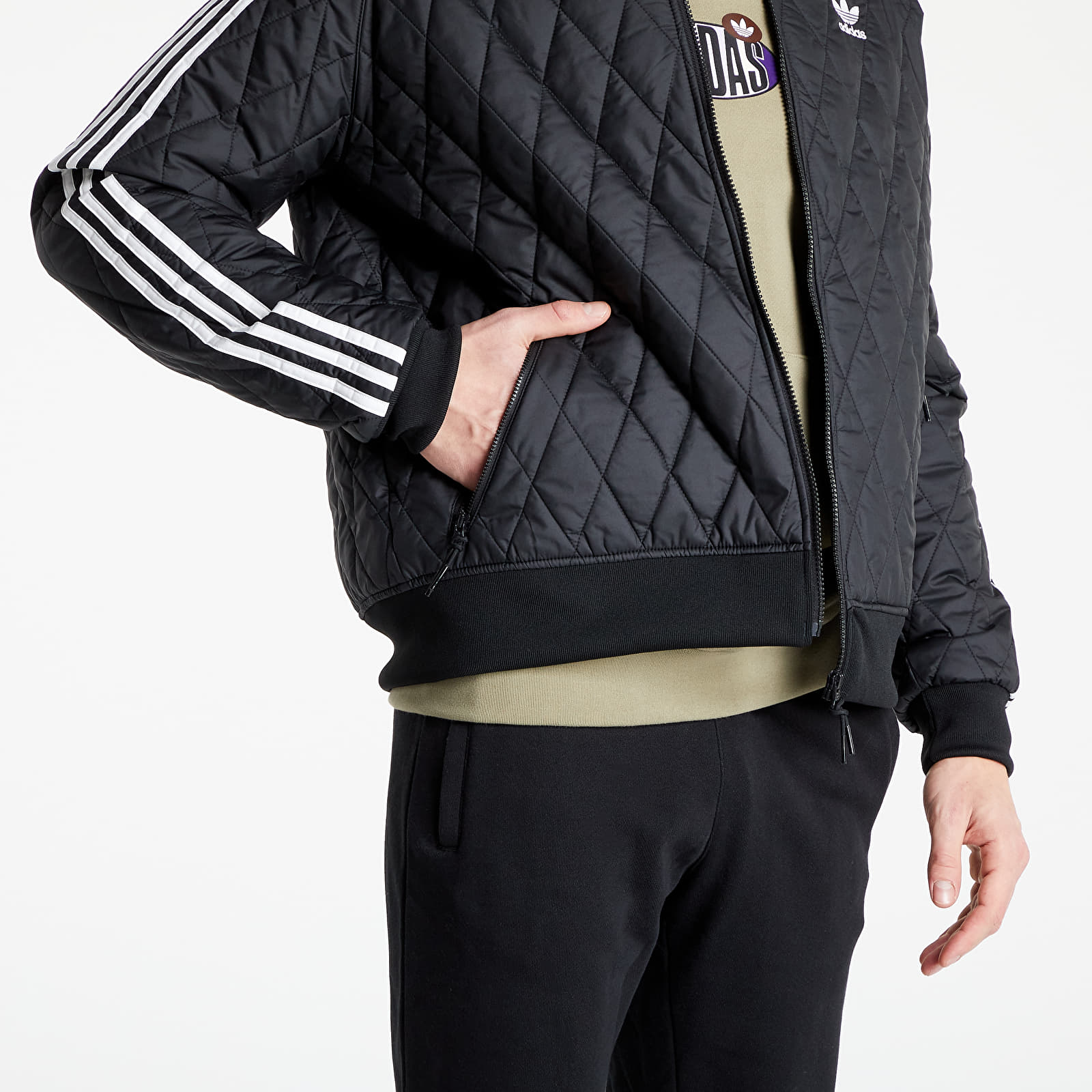 Adidas quilted bomber sales