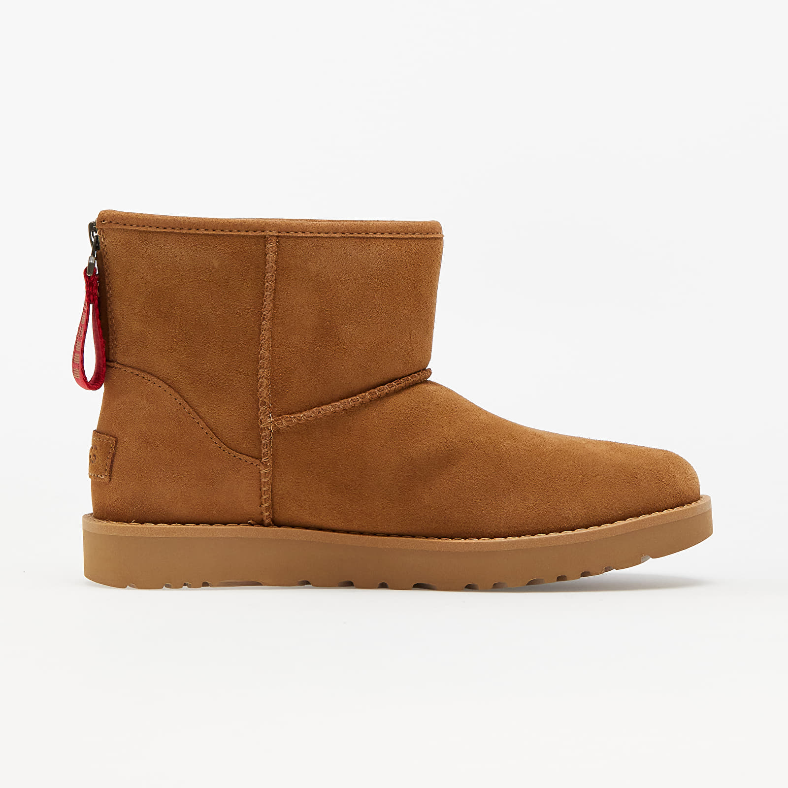 Buty damskie UGG W Classic Mini Logo Zip Chestnut