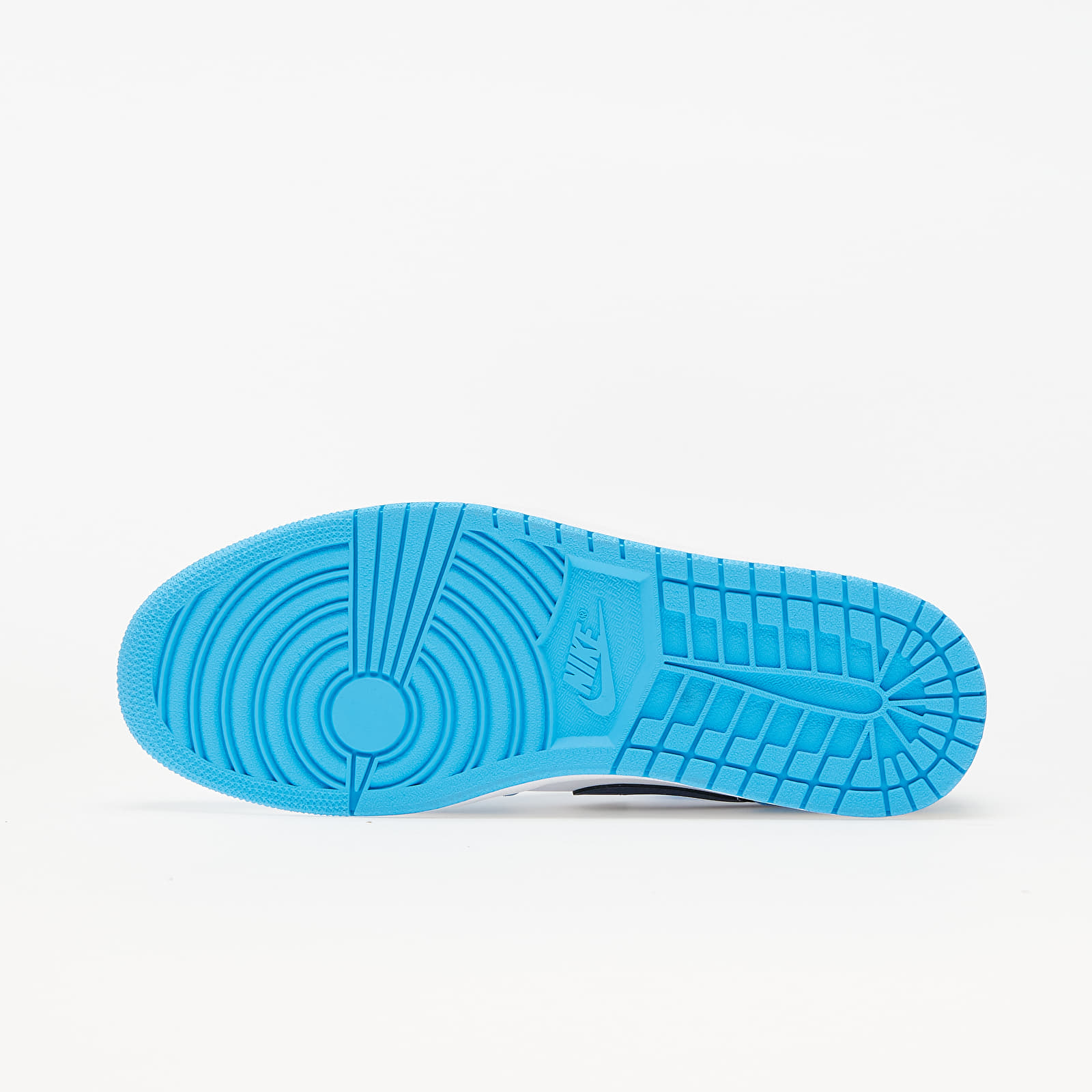 Scarpe uomo Air Jordan 1 Low White/ Dk Powder Blue-Obsidian