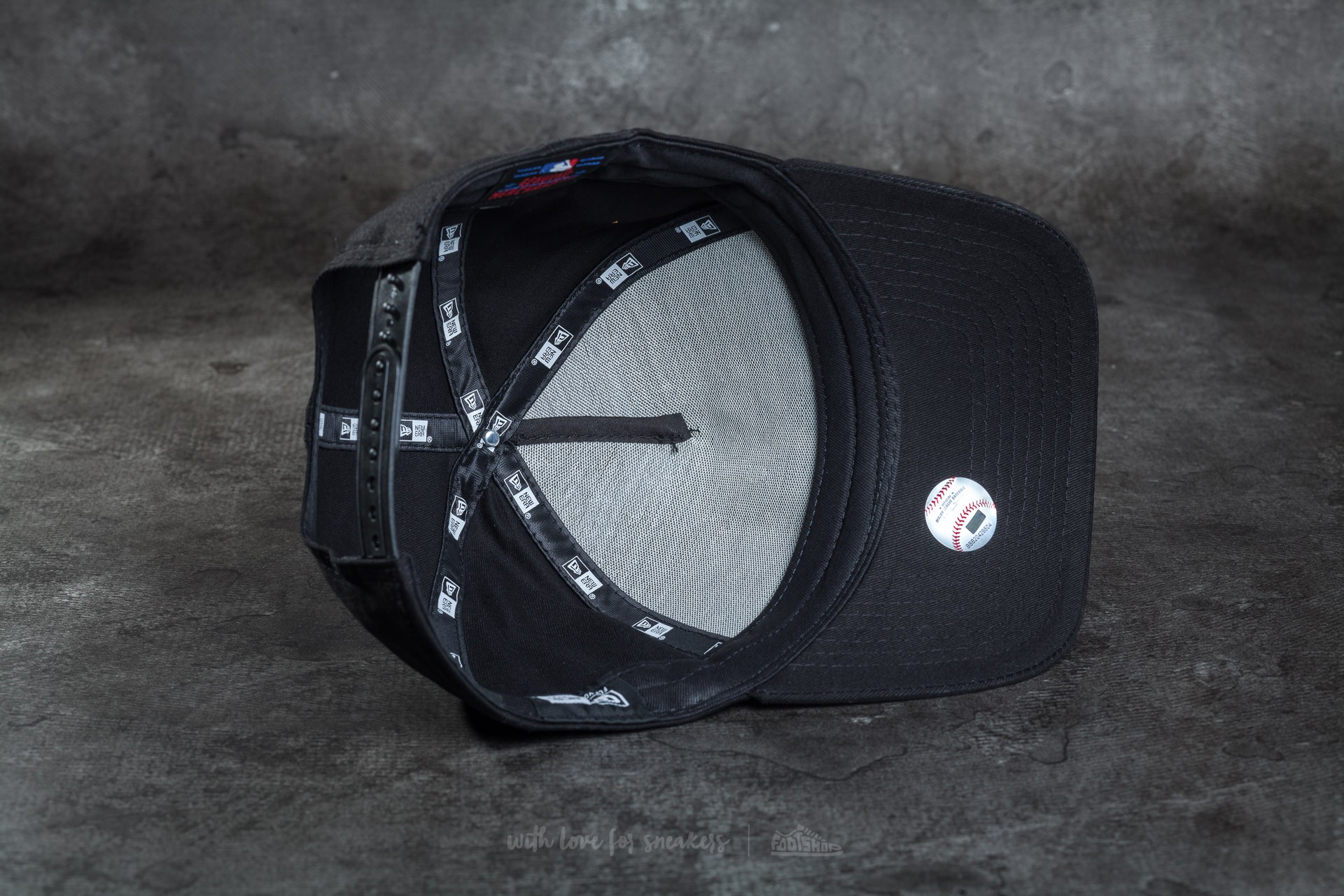 Cappelli snapback New Era 9Forty A-Frame Adjustable New York Yankees Cap Black/ White