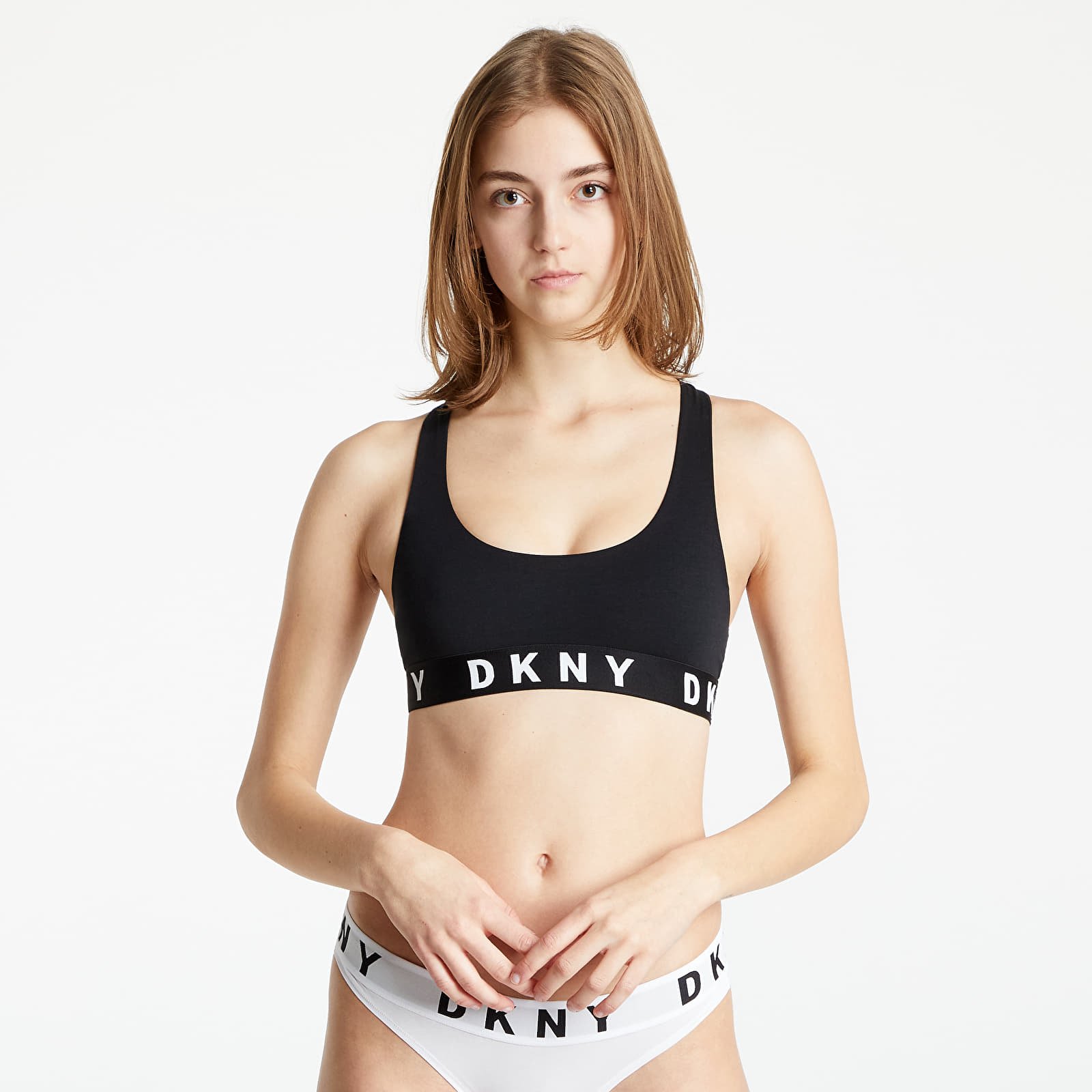 Bras DKNY Intimates Racerback Bralette Black/ White