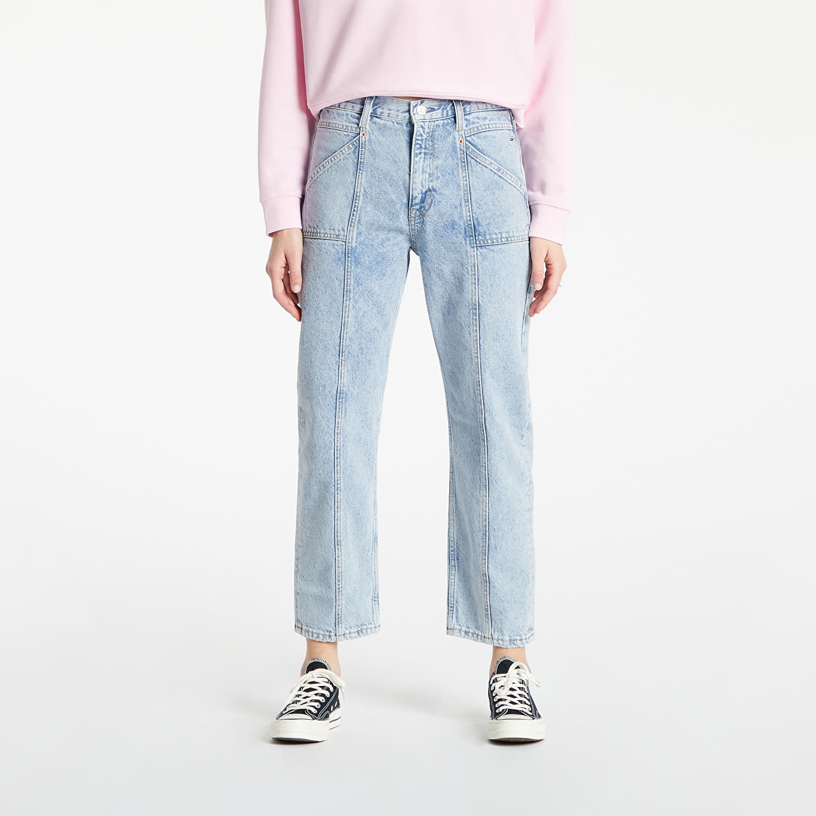Nohavice Tommy Jeans Harper K Pocket Ankle Be715 Svlbrg Denim Light