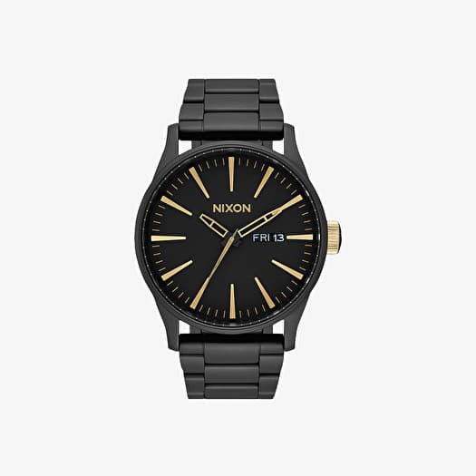 Matte black and gold watch hot sale