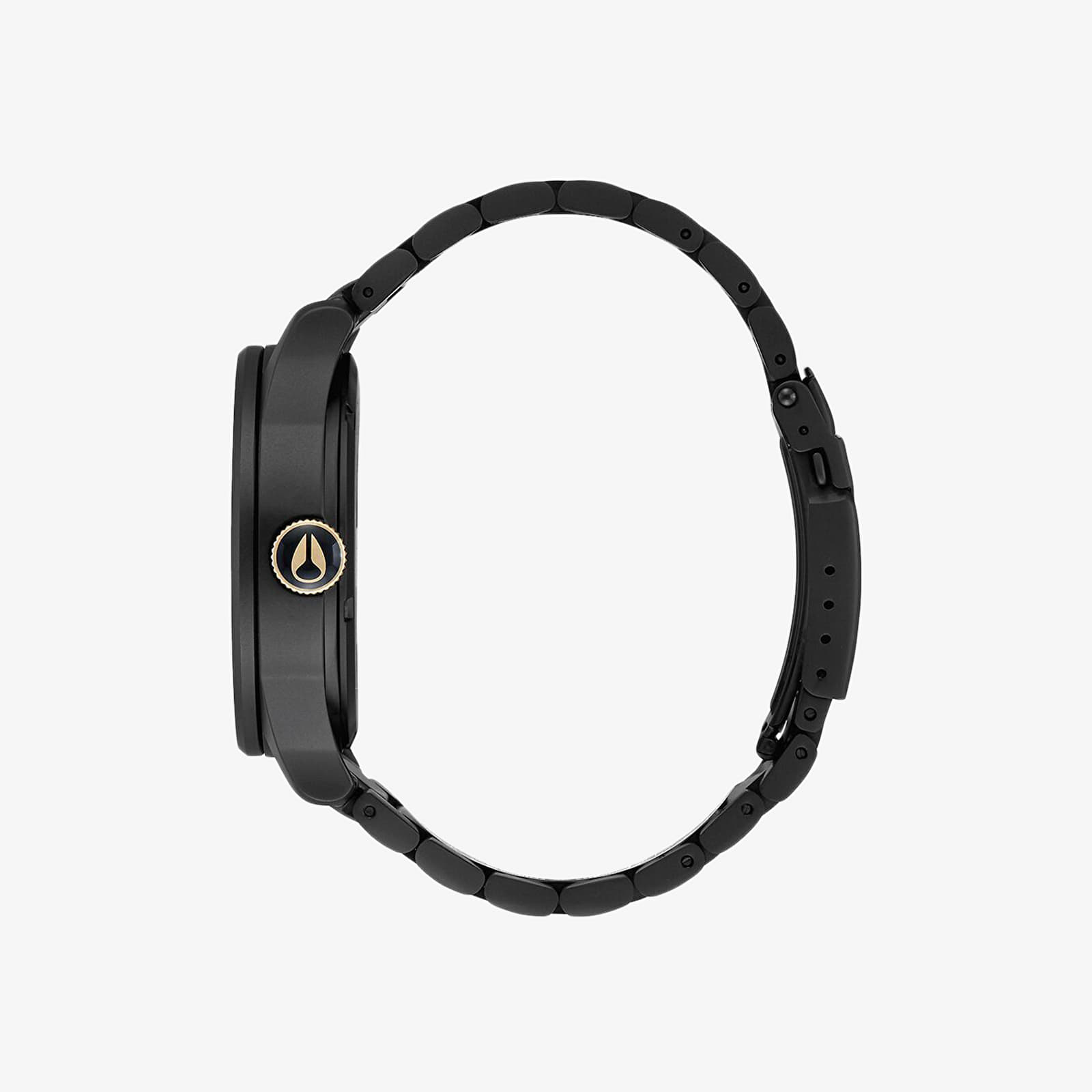 Nixon Watch Sentry SS Matte Black Gold Footshop