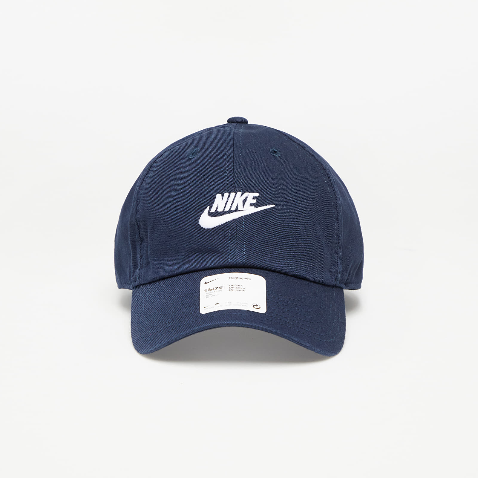 Nike Sportswear Heritage 86 Futura Washed Cap Obsidian/ White