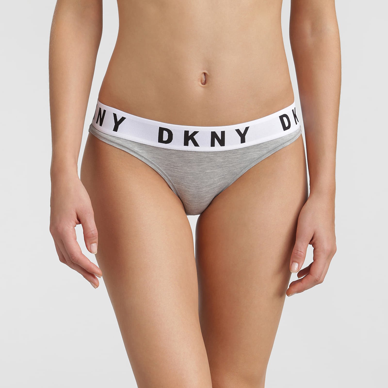 Panties DKNY Intimates Cozy Boyfriend Bikini Heather Grey/ Black/ White