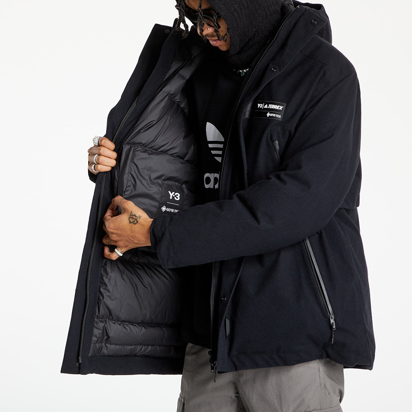 Kabátok Y-3 x adidas Terrex Melton Gore-Tex Parka Black