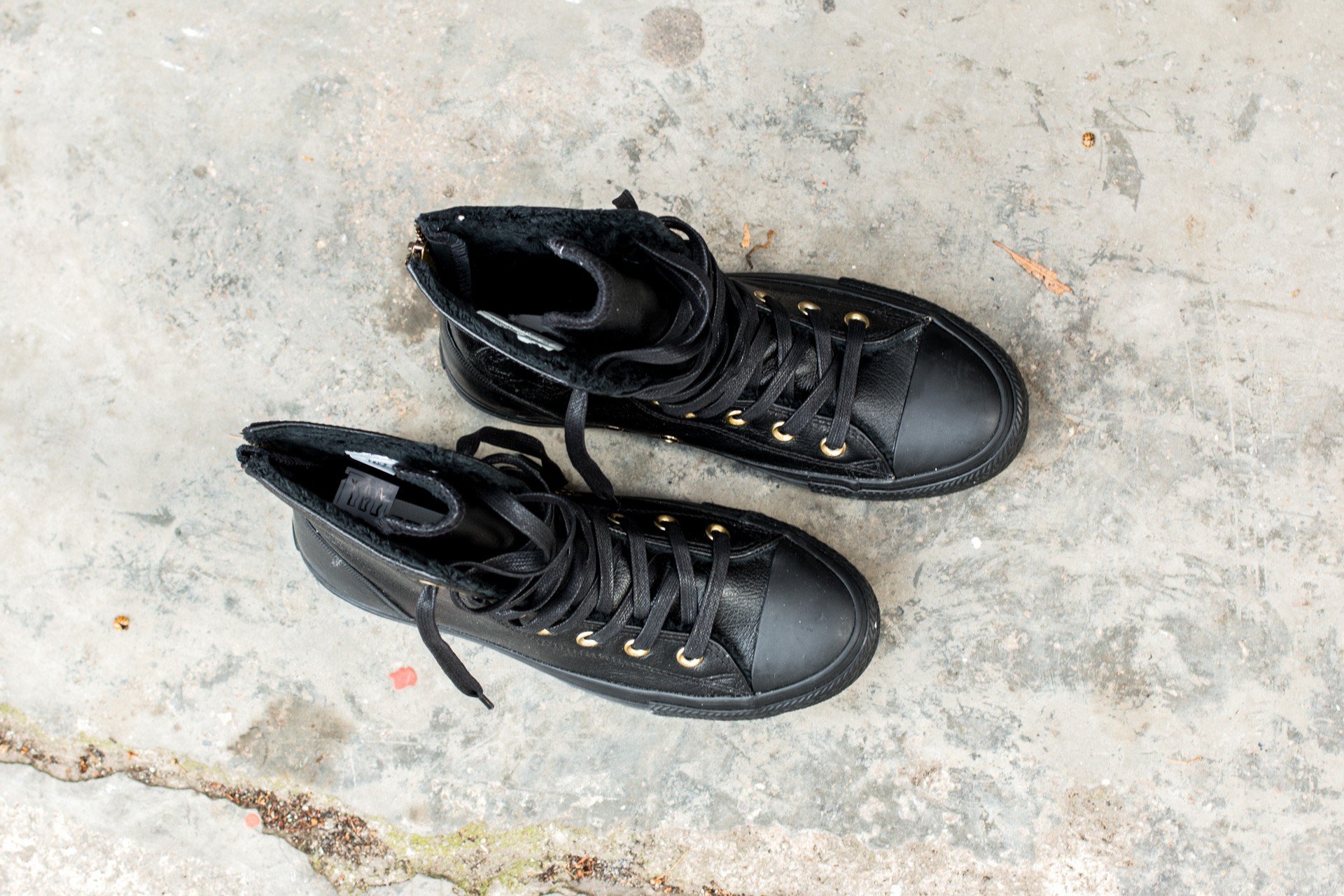 Moteriška avalynė Converse CT AS Hi-Rise Boot Leather+Fur Black/ Black/ Black
