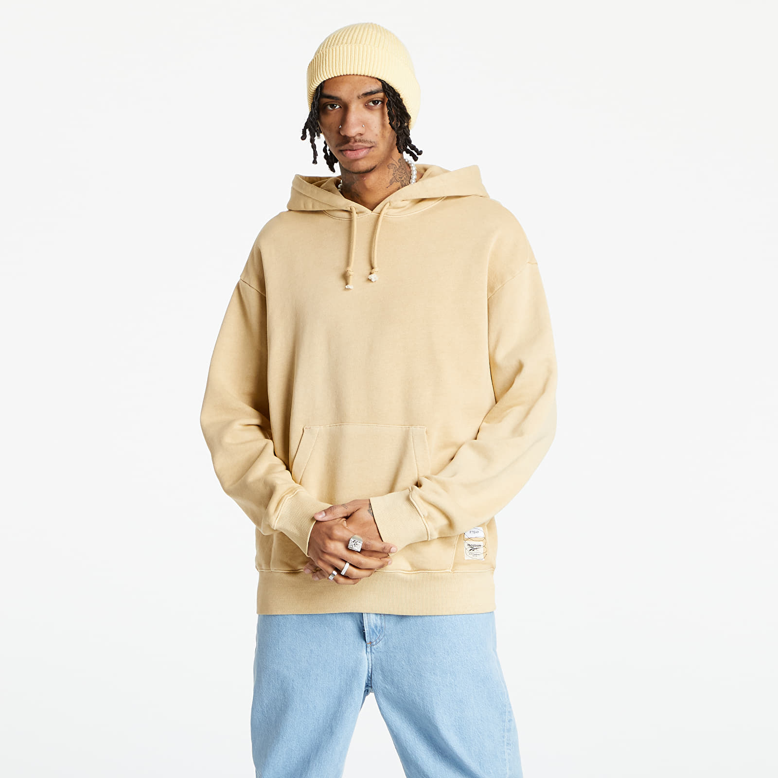 Bluzy Footshop 10 Years meets Reebok Classics Natural Dye Hoodie Yellow