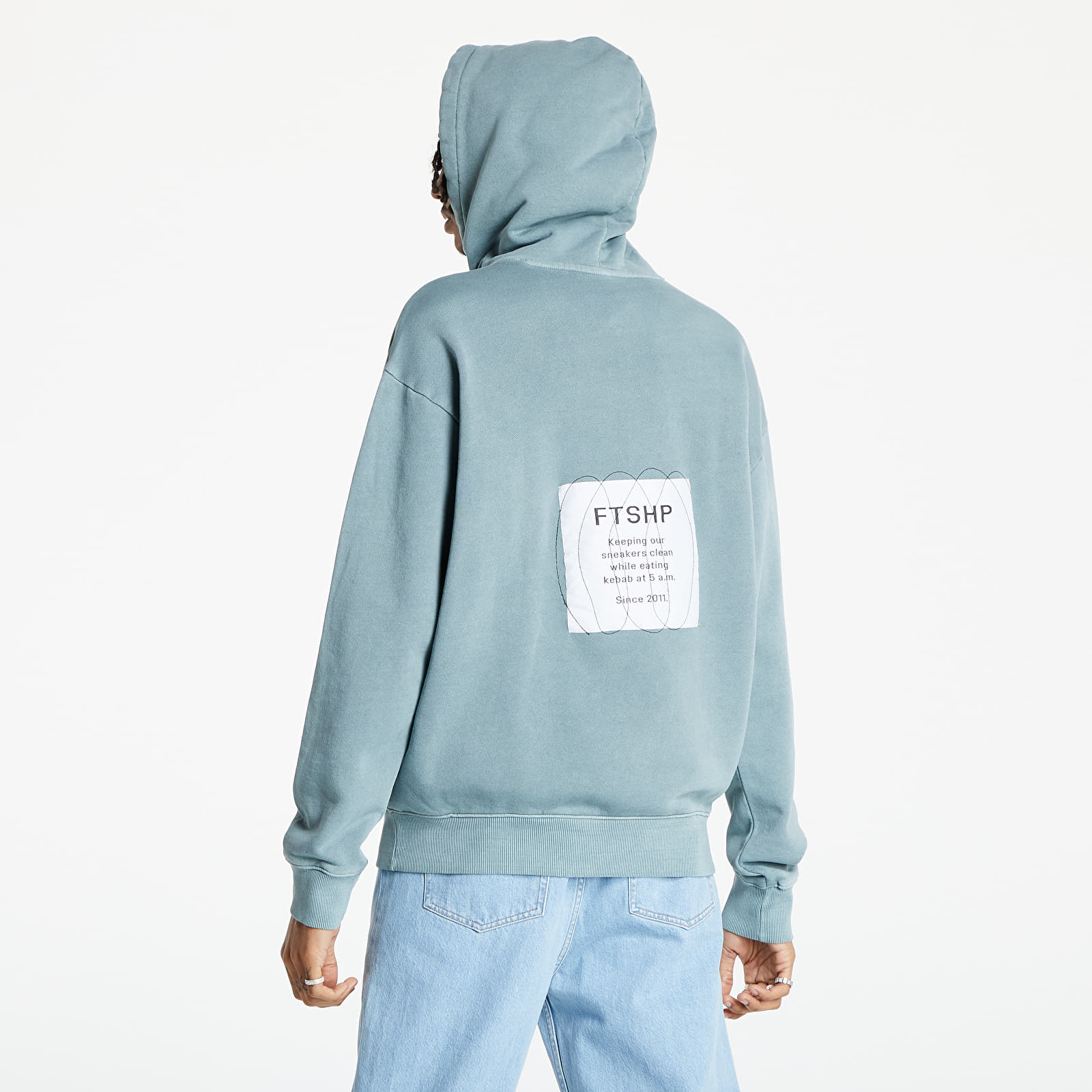 Φούτερ Footshop 10 Years meets Reebok Classics Natural Dye Hoodie Blue